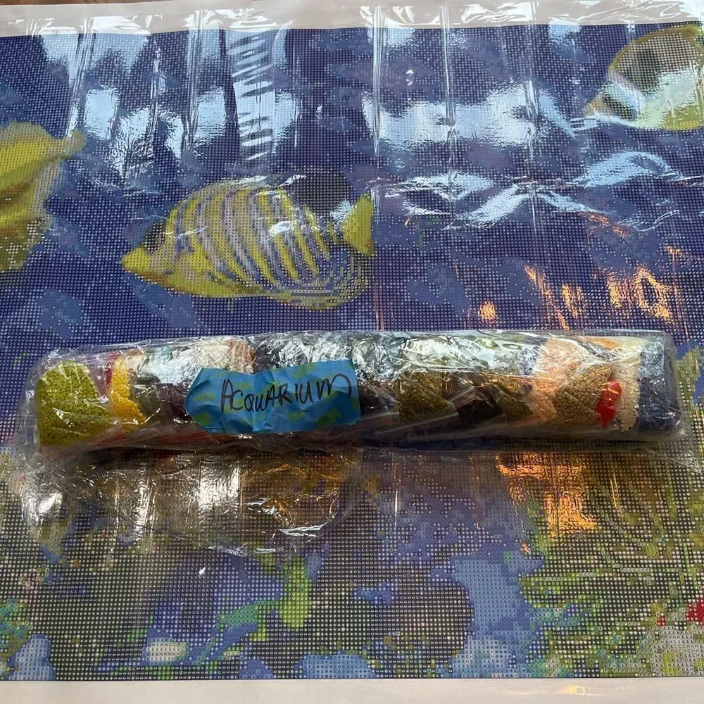 ACQUARIUM DIAMOND Painting 180 cm long!